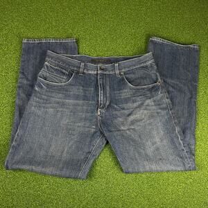 Vintage Sean John Blue Medium Wash Denim Straight Leg Jeans Sz 38x34